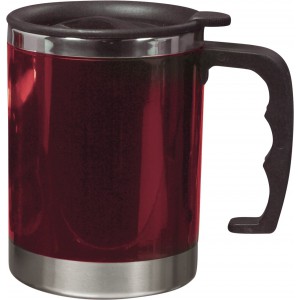 Acél termoszbögre, 400 ml, piros (bögre)