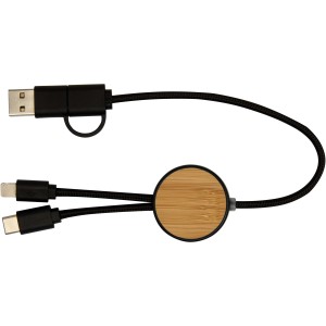 Chechia gyorstöltő- és adatkábel, 30 cm, 27W, fekete (vezeték, elosztó, adapter, kábel)