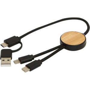 Chechia gyorstöltő- és adatkábel, 30 cm, 27W, fekete (vezeték, elosztó, adapter, kábel)