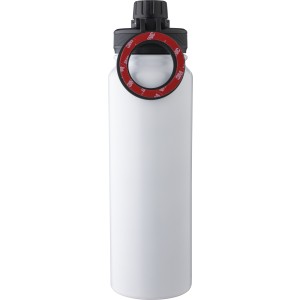 Duplafalú palack telefontartóval, 800 ml, fehér (termosz)