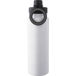 Duplafalú palack telefontartóval, 800 ml, fehér (termosz)