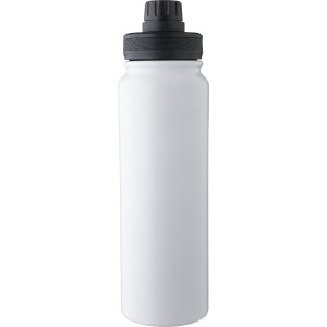 Duplafalú palack telefontartóval, 800 ml, fehér (termosz)