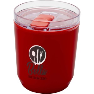 Hudson duplafalú újraműanyag pohár, 180 ml, piros (pohár)