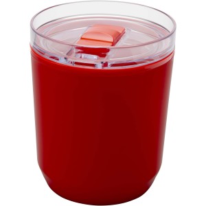 Hudson duplafalú újraműanyag pohár, 180 ml, piros (pohár)