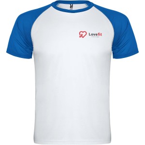 Indianapolis rvid ujj gyerek sportpl, white, royal blue (T-shirt, pl, kevertszlas, mszlas)