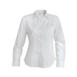Kariban Jessica hosszúujjú blúz, White (KA549WH)