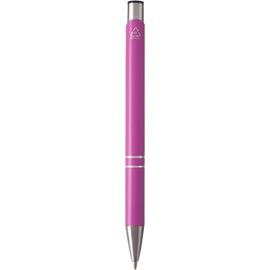 Moneta újraalumínium golyóstoll kék tollbetéttel, magenta (fém golyóstoll)