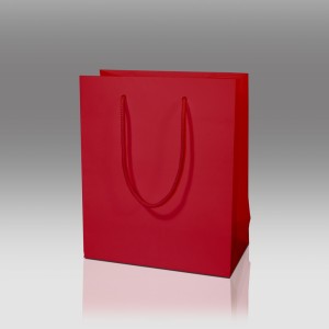 Papírtáska 20×24 cm, piros (ajándéktáska / tasak)