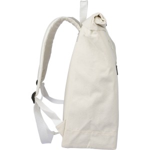 Rolltop hátizsák újrahasznosított anyagból, bézs (hátizsák)