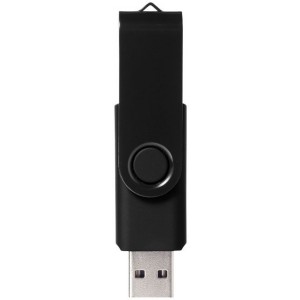 Rotate Metalic pendrive, fekete, 16GB (raktri) (pendrive)