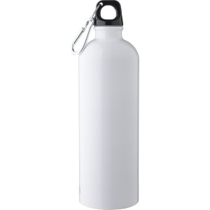 Újraacél kulacs, 750 ml, fehér (vizespalack)