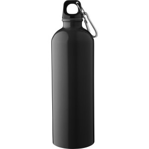 Újraacél kulacs, 750 ml, fekete (vizespalack)