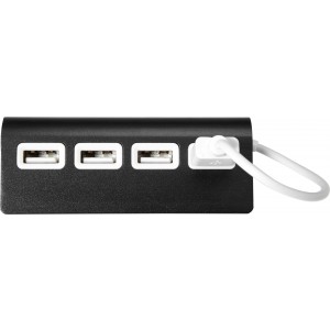 USB eloszt, fekete (vezetk, eloszt, adapter, kbel)